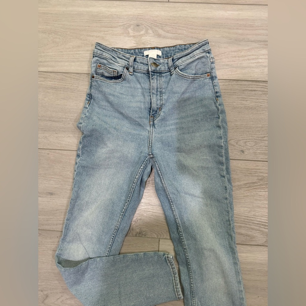 High rise skinny jeans